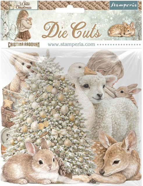 Stamperia Stanzmotive White Christmas in Multicolor für Papier - Bild 1
