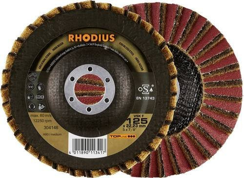 Rhodius VSK F Fächerschleifscheibe für Metall, 10 Stück, Multicolour - Bild 1