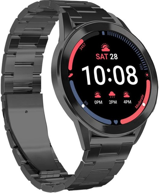 SBS Uhrenarmband Edelstahl, Schwarz, Unisex - Bild 1