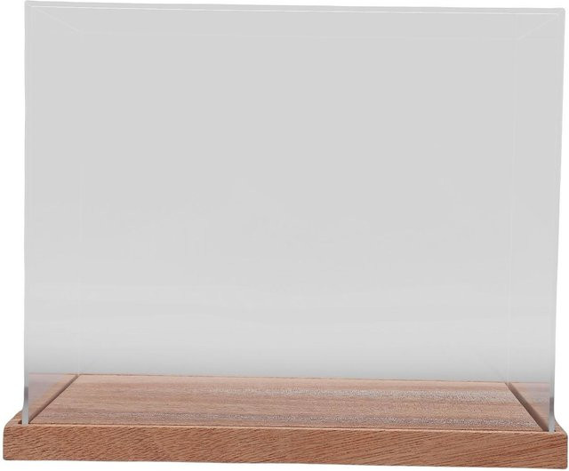 Musysh Acryl-Helm-Vitrine mit Holzsockel in Transparent und Minimalistischem Design - Bild 1