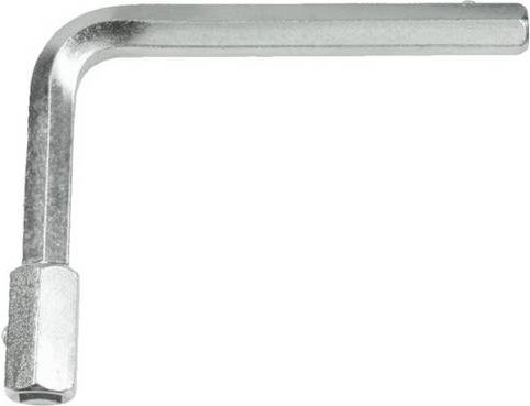 Alarm Hahnverlängerungs-Schlüssel aus Chrom-Vanadium-Stahl in Silber - Bild 1