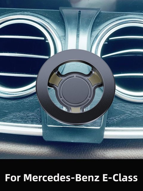 TEEQ Magnetische Auto-Telefonhalterung mit kabellosem MagSafe-Ladegerät für Mercedes-Benz E-Klasse E250 E300 E350 (2017-2023), Schwarz - Bild 1