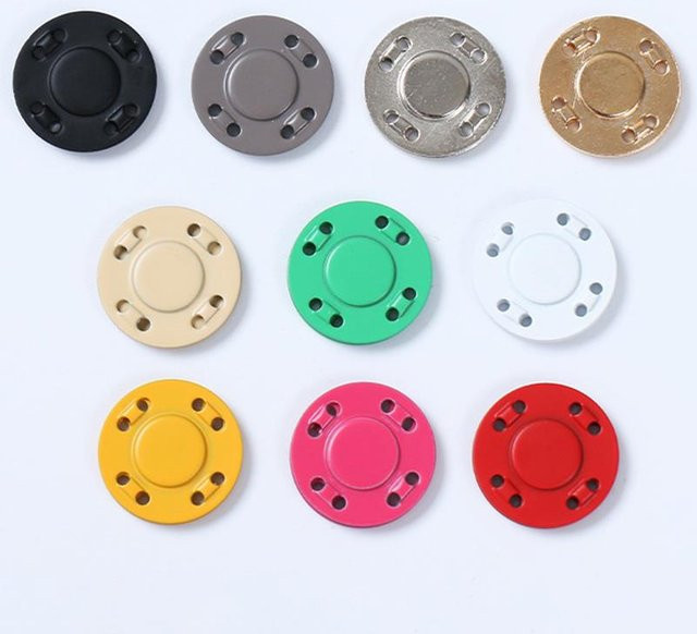 Ein Paar magnetische Metall-Knöpfe für DIY-Kleidung und unsichtbare Dekoration in Multicolour - Bild 1