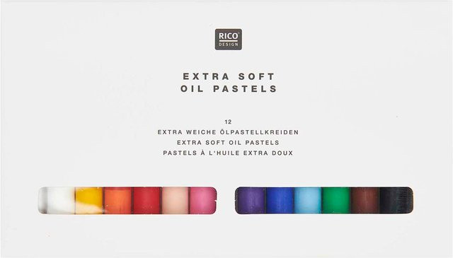 Rico Design Ölpastellkreide in 12 Multicolour Farben - Bild 1