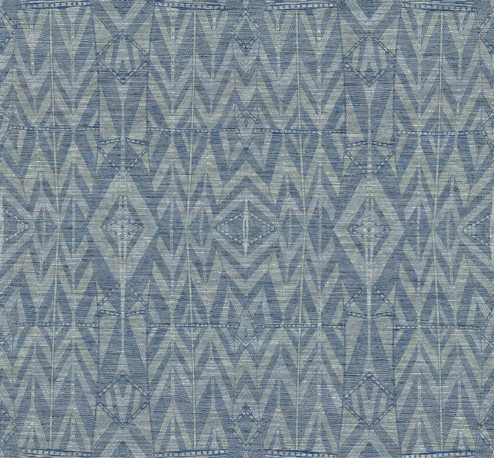 Arte Wallpaper Tribu 50532 mit abstraktem Ethnic-Design in Blau und Textiloptik - Bild 1