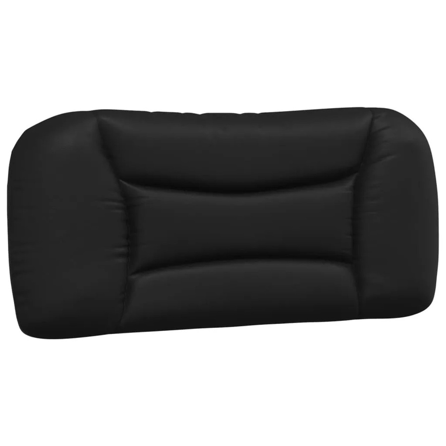 vidaXL Kopfteil-Kissen Hvar Schwarz Kunstleder 90 cm - Bild 2