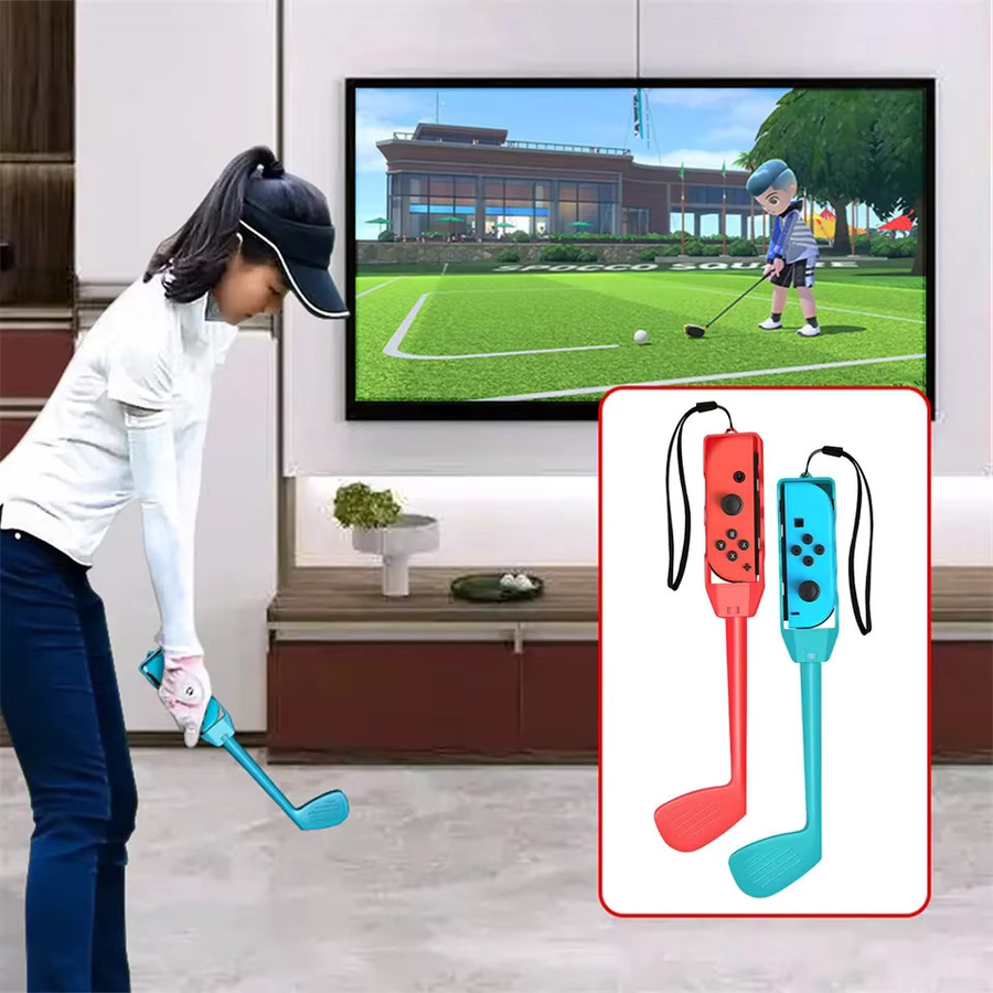 10-in-1 Sportzubehör-Set für Nintendo Switch und Nintendo Switch OLED in Multicolor mit Golfschlägern - Bild 2