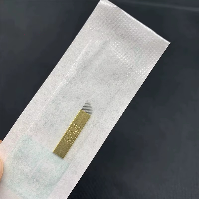 ROKYO Golden Tebori 3D Tattoo Stift, 40 Stück 12PCD Klingen, Microblading Nadeln - Bild 3