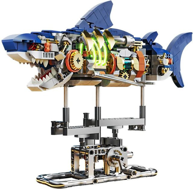 Discover Intime Hai Tiefsee Kreatur, Mechanischer Hai, Bausteine, ab 6 Jahren - Bild 1