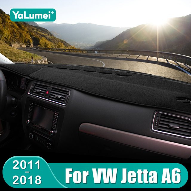 YaLumei Dashboard-Matte für Volkswagen VW Jetta 6 MK6 A6 2011-2018 in Schwarz - Bild 1