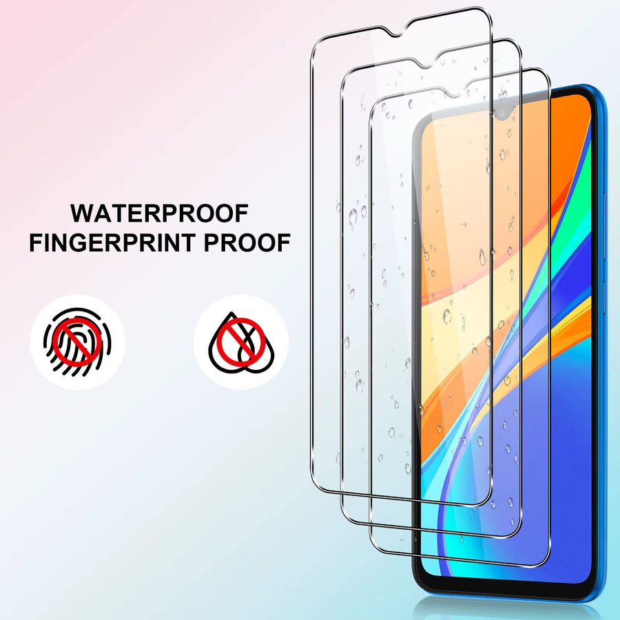 Xiaomi Displayschutz aus gehärtetem Glas für Redmi 9C NFC, transparent, HD klar - Bild 3