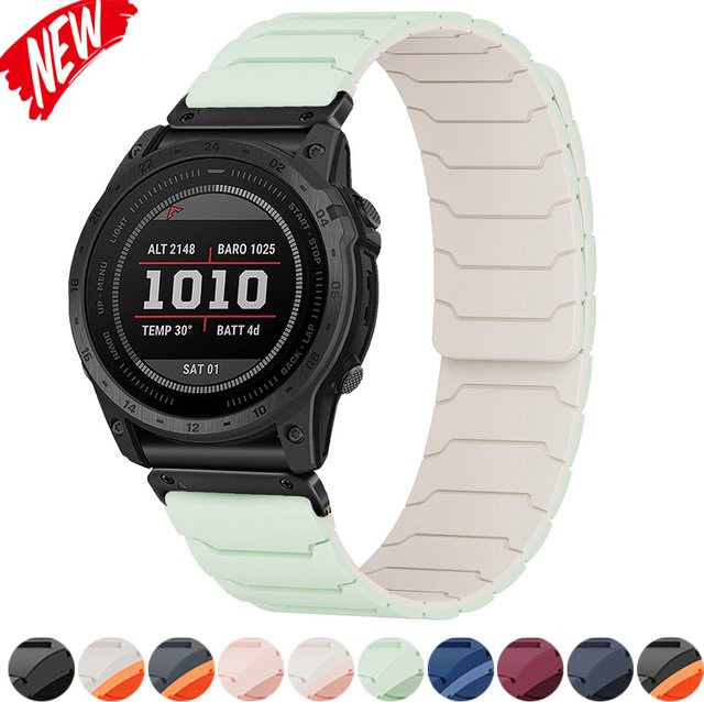 CAOWTAN Smartwatch-Armband Silikon, zweifarbig, Unisex, 22/26 mm - Bild 1