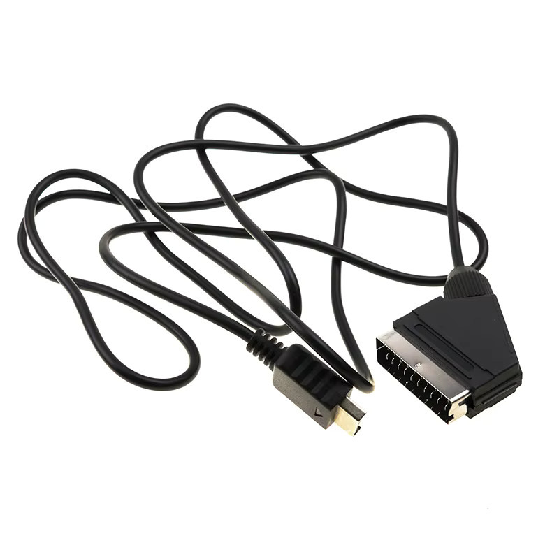 Sony RGB Scart AV-Kabel für PlayStation PS1 PS2 PS3 in Schwarz - Bild 3