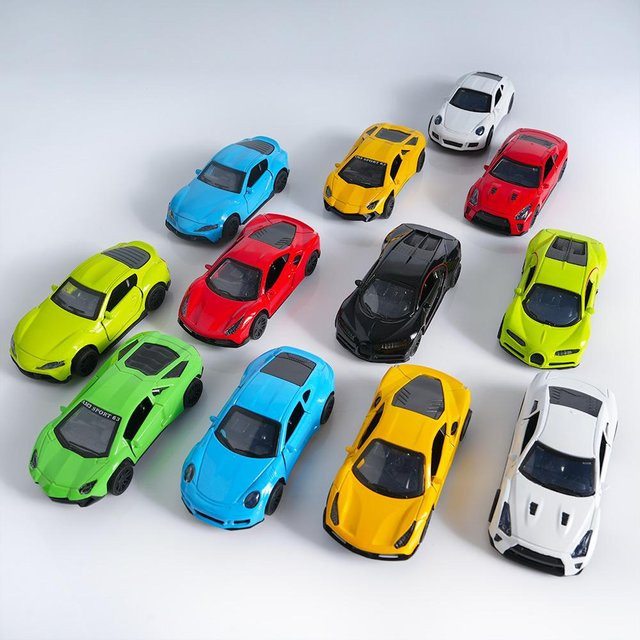 Linyi toy car Supersportwagen Modellauto, 1:36, Metall, Rückziehmotor, ab 4 Jahren - Bild 1