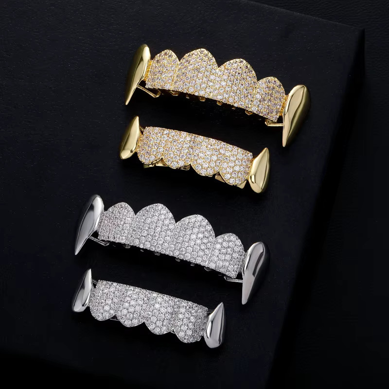 UOSU Grillz, Bicolor, Zirkonia, Unisex - Bild 3