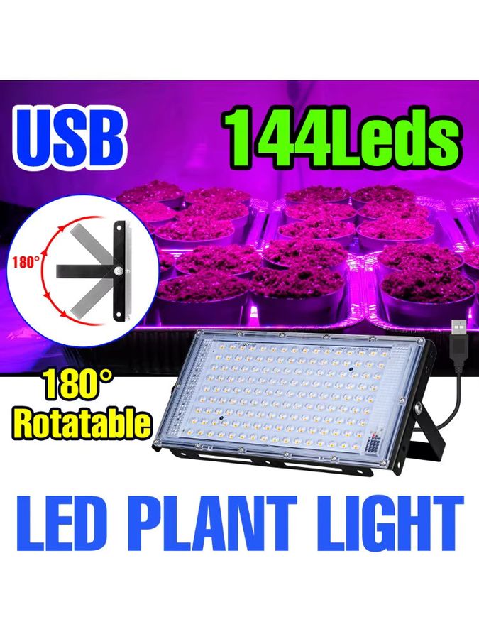 USB DC5V LED Vollspektrum Pflanzenlampe für Indoor-Anbau von Obst, Gemüse und Sukkulenten in Hydrokultur oder Gewächshauszelten - Bild 7