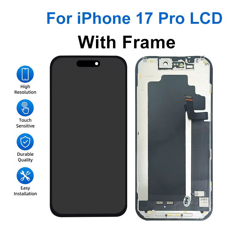 Apple iPhone 17 Pro Max OLED Display Ersatzbildschirm mit 3D Touchscreen Digitizer in Schwarz - Bild 3
