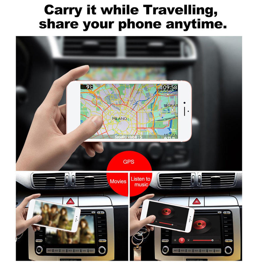 Ezcast HD108P Wireless Display Adapter M2 Miracast WiFi Screen Mirroring Receiver Dongle in Schwarz - Bild 5