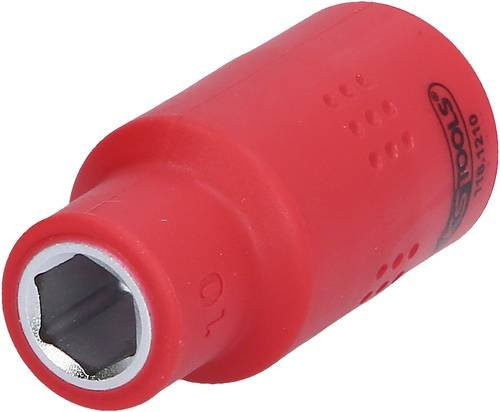 KS Tools Stecknuss 10mm mit 1/2 Zoll Antrieb aus Chrom-Vanadium in Rot - Bild 1
