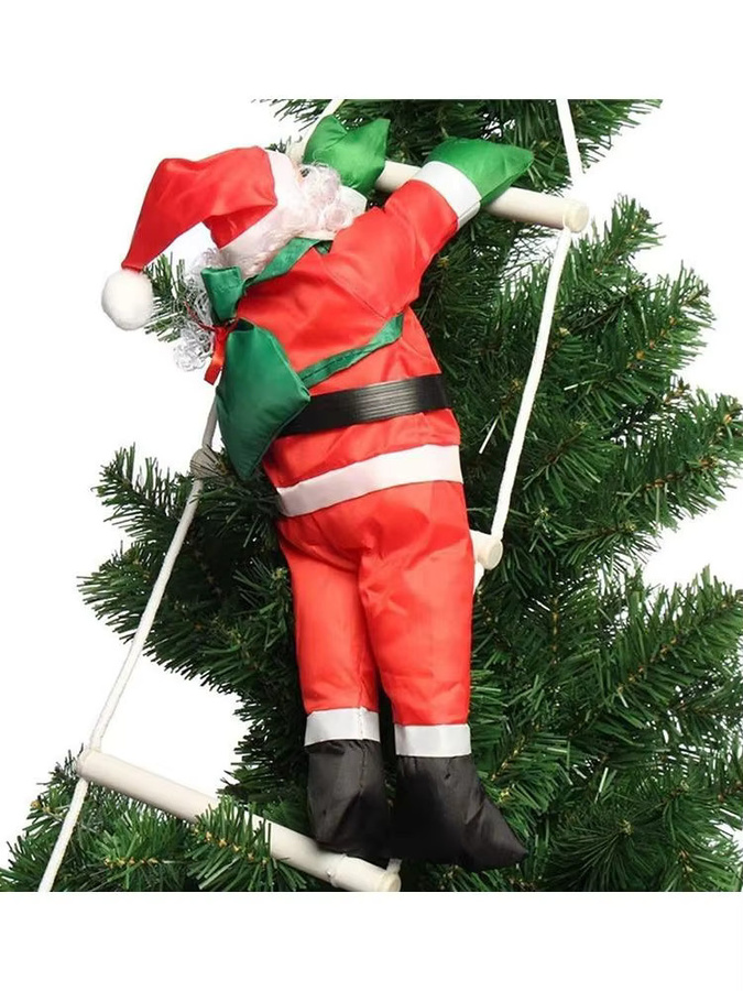 Beeinch Santa Claus Leiter Weihnachtsanhänger aus Textil in Mehrfarbig für Weihnachtsbaum und Partydekoration - Bild 6