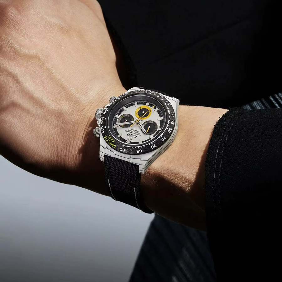 BONEST GATTI Chronograph, Automatik, Kohlefaser, 39 mm, Herren - Bild 3