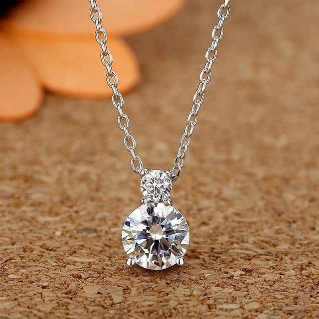 SAY Halskette 925 Silber, vergoldet, Zirkonia, Damen - Bild 1