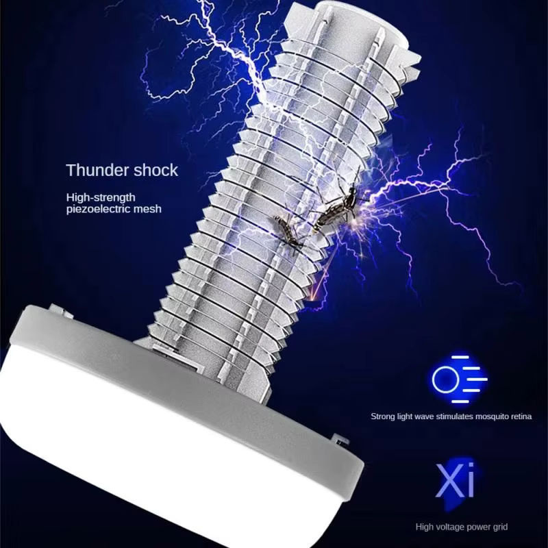 Tragbare UV-LED-Mückenvernichtungslampe mit elektrischem Schlag und wasserdichtem Gehäuse für Camping und Outdoor-Einsätze via USB - Bild 5