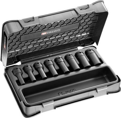 Facom Steckschlüssel-Adapter-Set 1/2 Zoll, 8-teilig, grau, 12,5 mm, NSTXL.J8APB - Bild 1