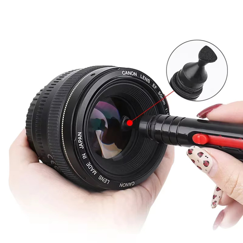 DIXSG Reinigungsset für SLR Kamera und Laptop in Schwarz zur Reinigung von Bildschirm und Tastatur, kompatibel mit Sony, Nikon, Canon und Fujifilm - Bild 2