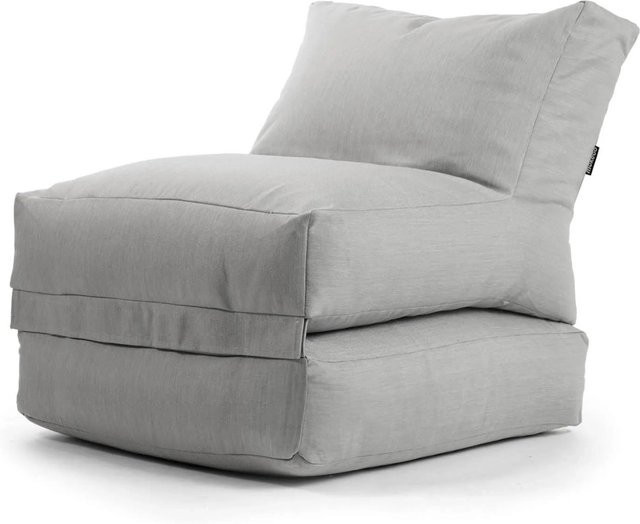 mokebo Summerdream Outdoor Sitzsack Bean Bag mit Füllung als Gartenliege in Grau, wasserabweisend und modern - Bild 1