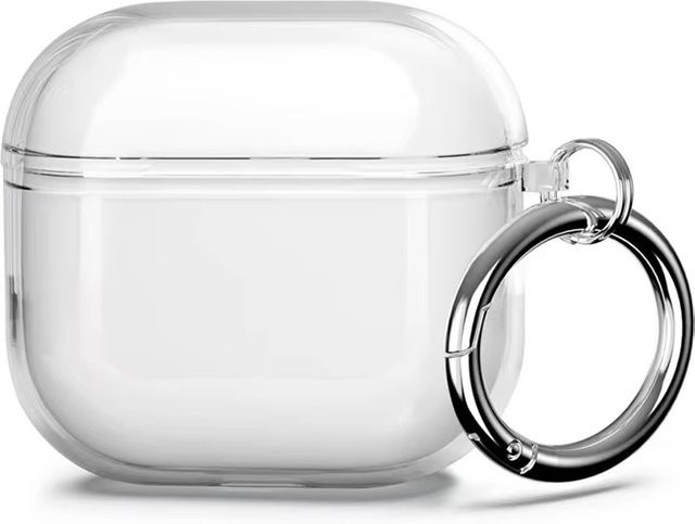 Transparente TPU Schutzhülle für Apple AirPods 4 inklusive Schlüsselanhänger - Bild 1