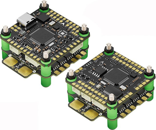Aocoda-RC Stack F405 V3/V4 Flight Controller mit 60A 4in1 ESC 3060AM32 Schwarz 30x30mm - Bild 1
