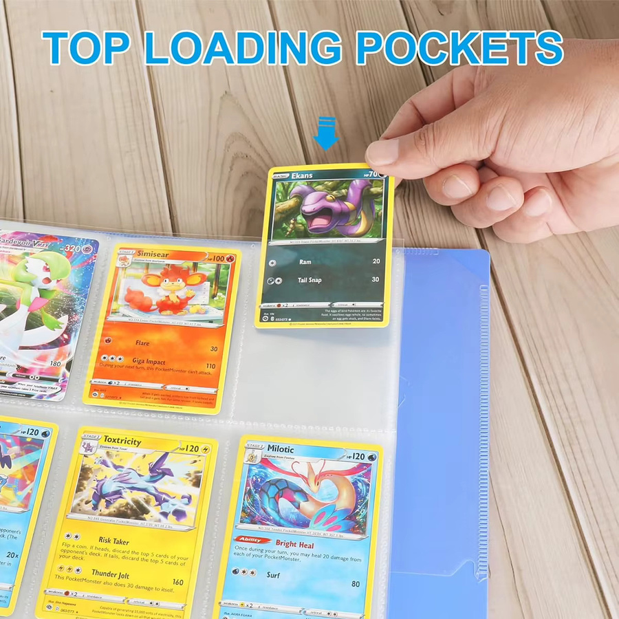 Bandai Sportalbum-Halter, Kartenhüllen mit 9 Fächern, 50er-Pack - Bild 4