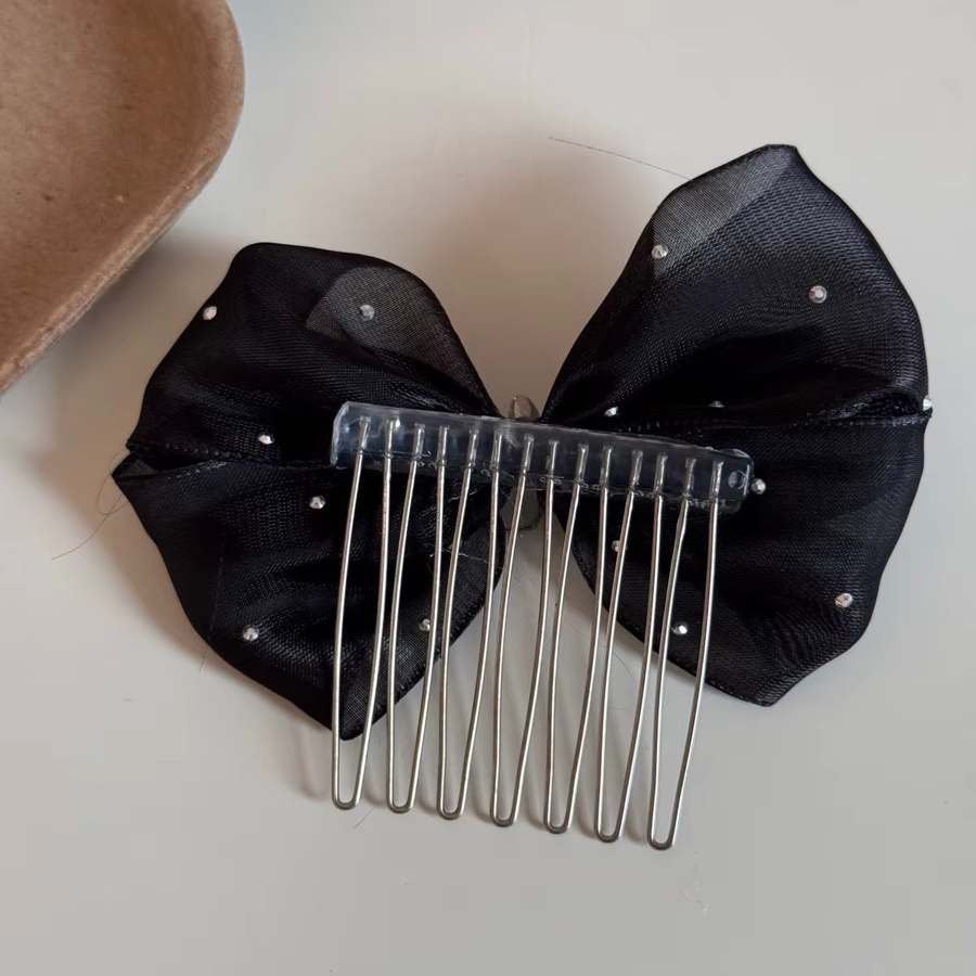 STERN Haarspange mit Schleife und Strass, Damen - Bild 4
