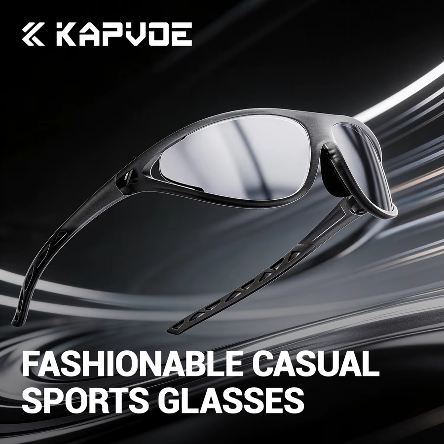 Kapvoe Sportsonnenbrille, Herren, Vollrand, Kunststoff - Bild 4