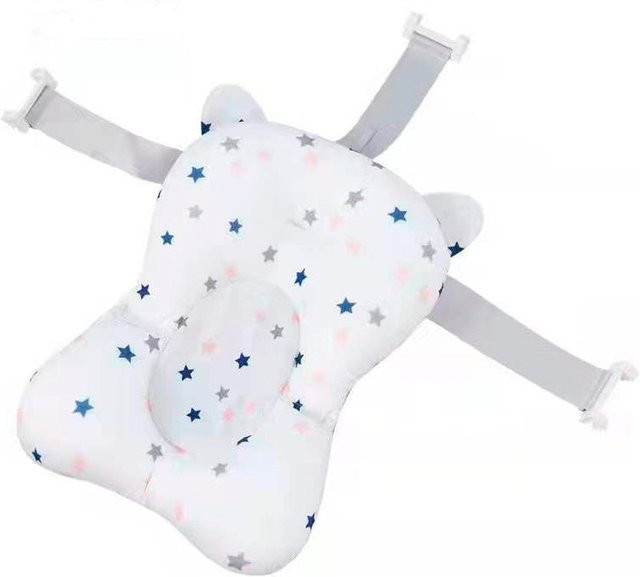 Chipolino Babybadewannen Netz und Kissen Multi in Weiß mit Kunststoffbügeln für Neugeborene - Bild 1