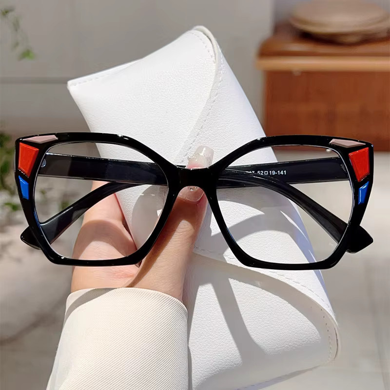 Korrektionsbrille Damen, Vollrand, quadratisch, Anti-Blaulicht - Bild 3