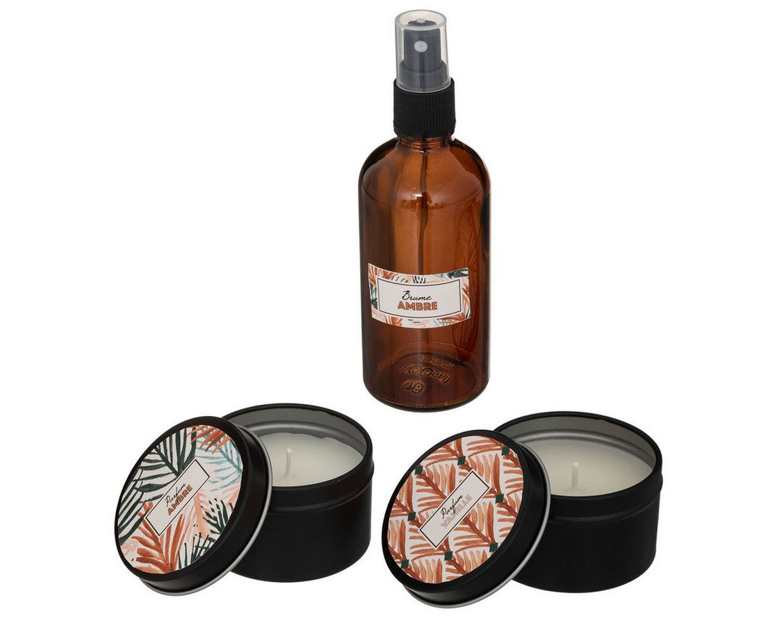 Atmosphera Créateur d'intérieur Duftset mit 2 Duftkerzen und 100 ml Duftöl - Bild 1