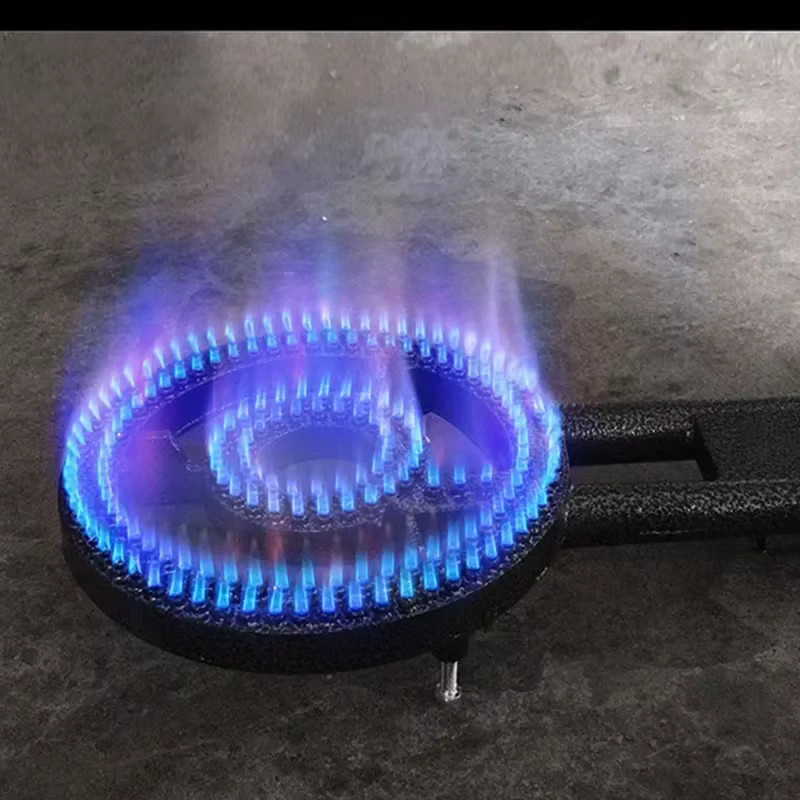 YunlinLi Einflammiges Gaskochfeld für Flüssiggas, Kommerzieller Erdgasherd, Schwarz, 220 V - Bild 5