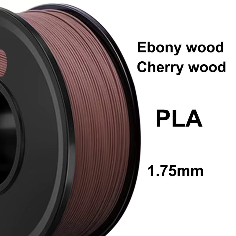 3D Maliang PLA Filament Ebenholz Kirschholz Optik 1,75mm in Schwarz oder Braun - Bild 2