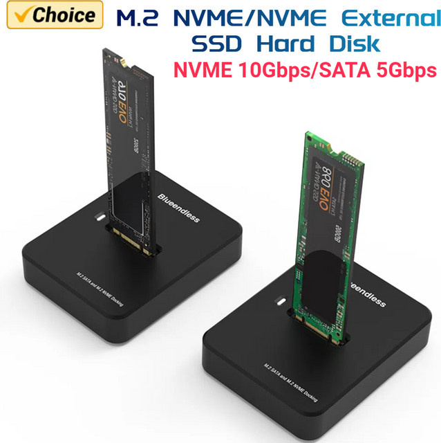 M.2 NVMe externes SSD-Festplattengehäuse mit 10G Lese- und Schreibgeschwindigkeit als M.2 SSD-Dockingstation - Bild 1