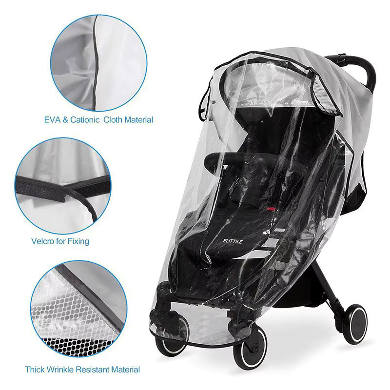 Ardo Transparenter Regenschutz für Zwillings-Kinderwagen als universeller Wind- und Staubschutz - Bild 5