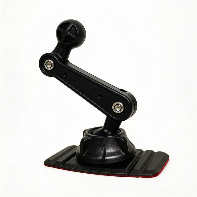 TEEQ Universelle 17mm Kugelkopf Armaturenbrett-Halterung für das Auto, 360 Grad drehbarer Mobiltelefon-Halter in Schwarz - Bild 1