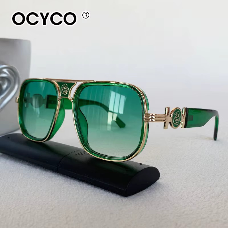 OCYCO Sonnenbrille, Vollrand, Square, Metall, Green - Bild 3