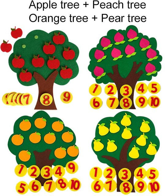 Fashnics Obstbaum Filz Puzzle, ab 6 Jahren - Bild 1