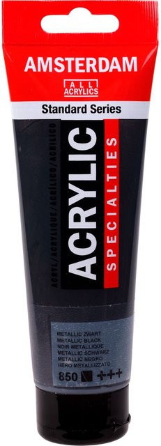 Talens Amsterdam Acrylfarbe Metallic Black für Professionals - Bild 1