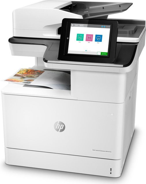 HP LaserJet Enterprise MFP M776dn Multifunktionsdrucker Farbe Laser Drucken Scannen Kopieren Weiß - Bild 1