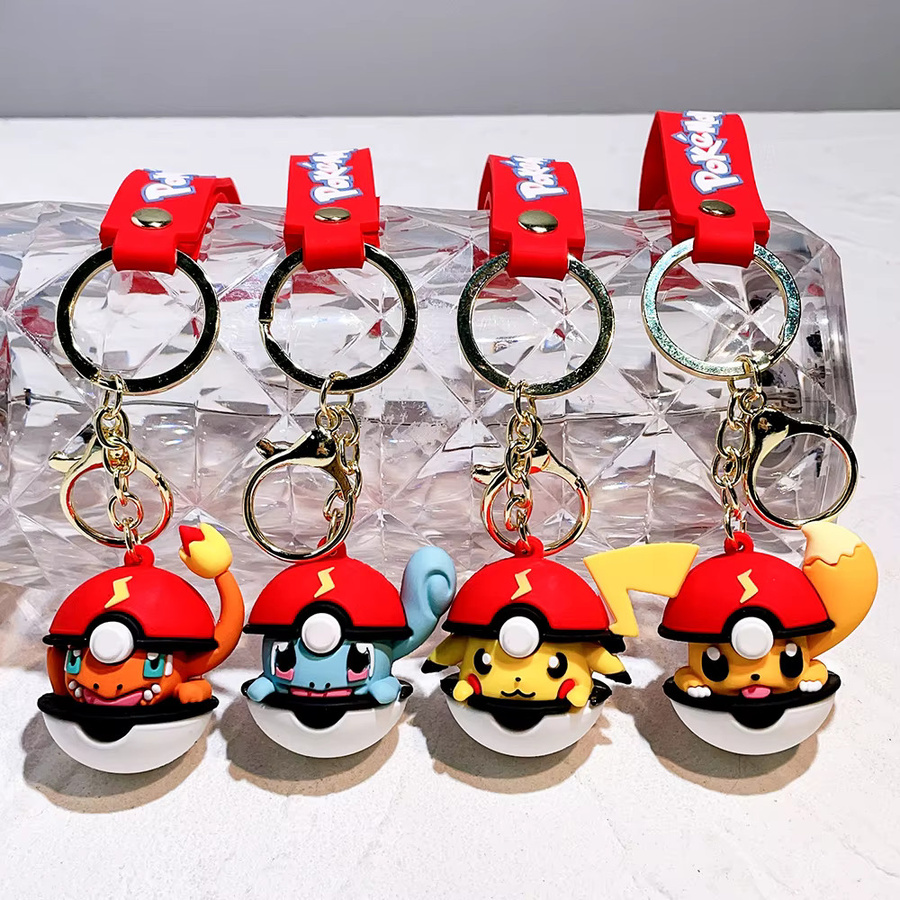 Potdemiel Pikachu Poké Ball Schlüsselanhänger, Unisex - Bild 3