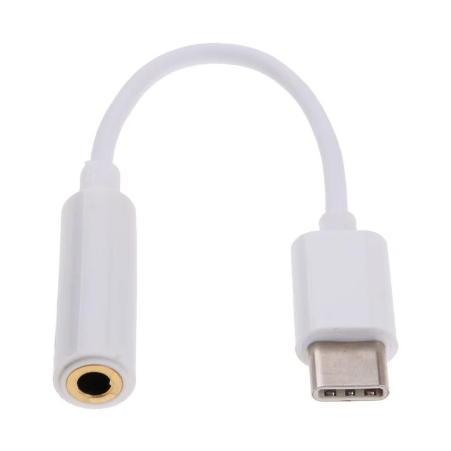 USB-C auf 3,5 mm Klinke Kopfhörer-Adapter für iPhone 15, 15 Plus, 15 Pro und 15 Pro Max in Weiß - Bild 1