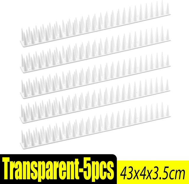Binchi Outdoor Product Vogelabwehr Spikes als Stachelleisten zur Katzenabwehr für Garten, Dach und Zaun in Schwarz, Braun oder Transparent - Bild 1